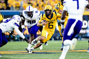 West Virginia offense gets rolling in lopsided win over Albany
